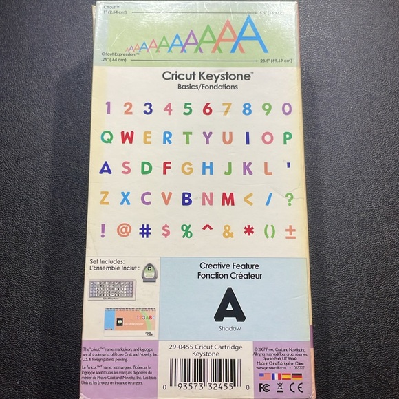 Cricut keystone font cutting cartridge - Picture 3 of 3